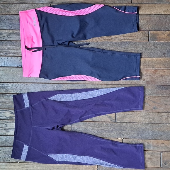 Fila & Marika Sport Workout Capri Leggings. Size Small - Picture 2 of 7